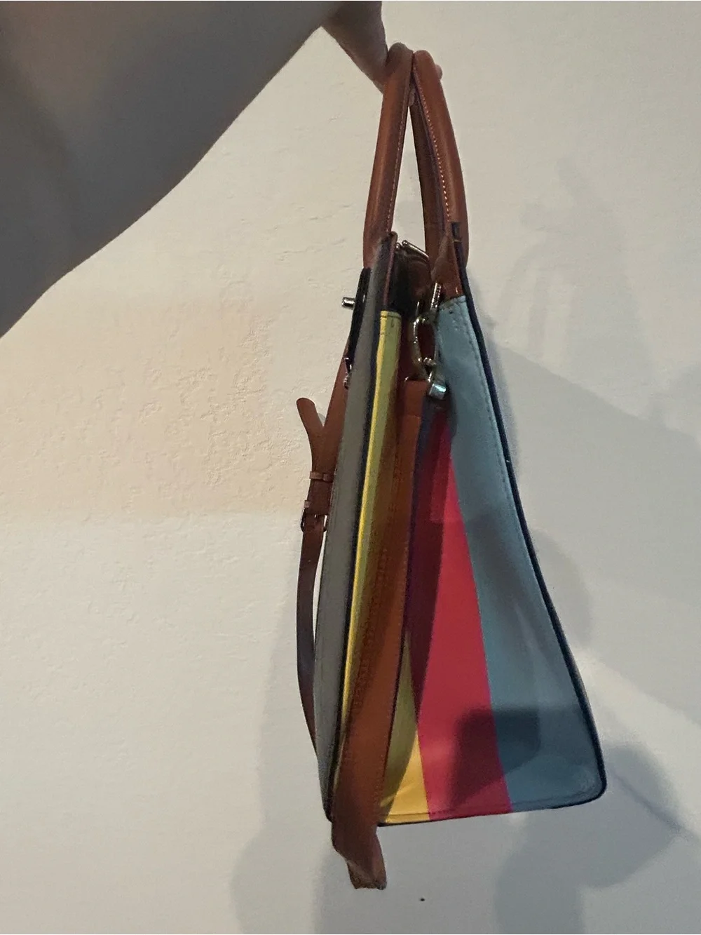 Women’s  Black & Brown Leather Briefcase Bag
